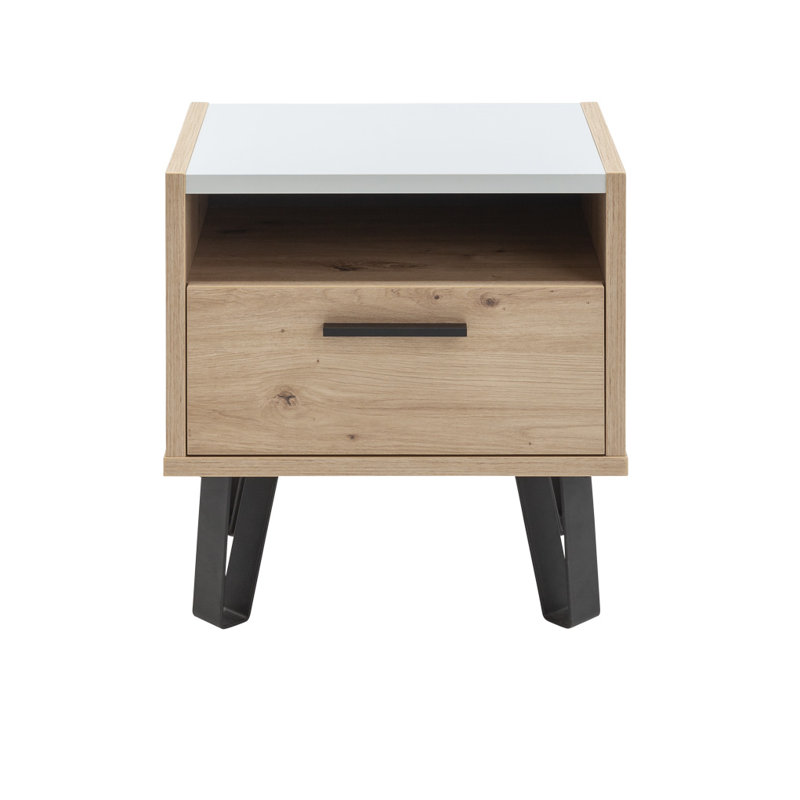Vitruvia 50cm W Manufactured Wood Bedside Table