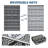 9' x 12' Reversible Outdoor Rug, Waterproof Plastic Straw Weave, Lightweight Foldable Design, Boho Style Patio Rug for Deck, Balcony or Picnic-1837926720