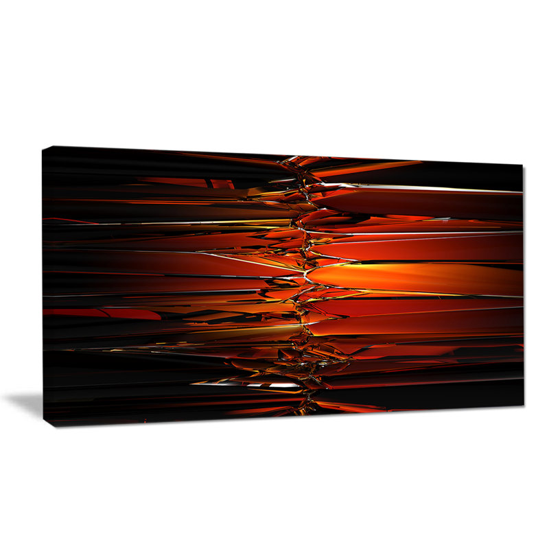" Colorful Abstract Glass Design ", 20" H x 40" W x 1" D