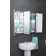 30'' W 25.98'' H Surface Frameless Medicine Cabinet Mirror 9 Adjustable