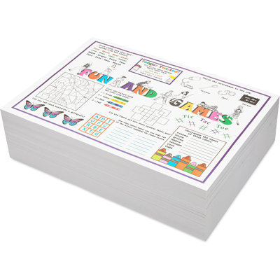 Placemats jetables en vrac 1000 fils pour enfants