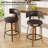 Chic Swivel Leather Upholstered Bar Stool For Ultimate Comfort And Style-647653561-647653563