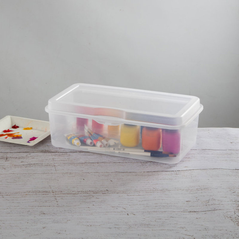 Sterilite Plastic Stacking FlipTop Latching Storage Box Container, 50.86, 1, 4.5" H x 13.13" W x 7.62" D