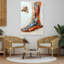 «Anatomical Leg and Skull», art mural rétro-129142843