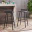Ensemble de tabourets de bar contemporain en bois d'acacia