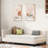 L-shaped Linen Daybed With Solid Wood Legs-201515524-201515545