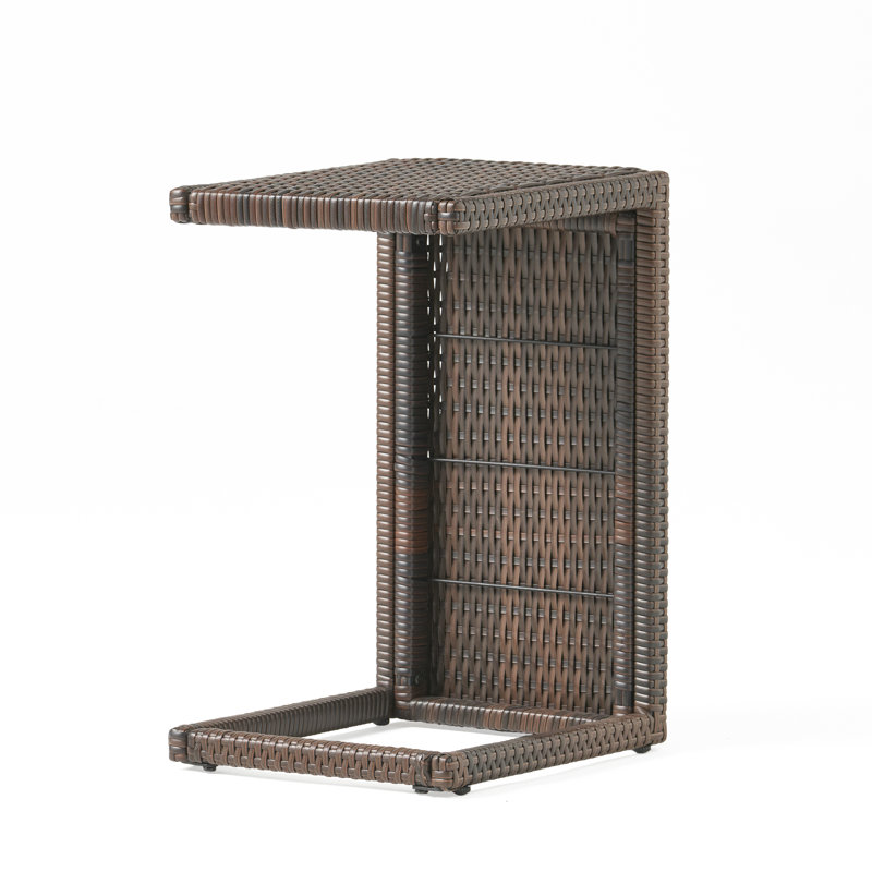 Karstynn Rectangular Wicker/Rattan Outdoor Side Table