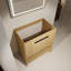 Armoire de salle de bain 30 po, contreplaqué autoportant avec 2 portes, facile à assembler, style américain, chêne 2 portes, couleur chêne