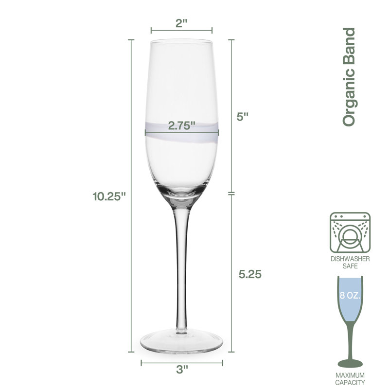 Organique 8 oz. Flûtes à champagne