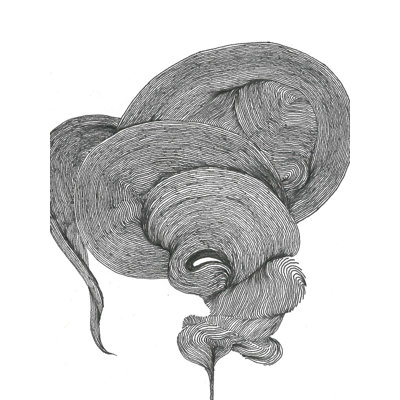 Pensées fumeuses | Encre sur papier | Peinture de Shreya Gupta