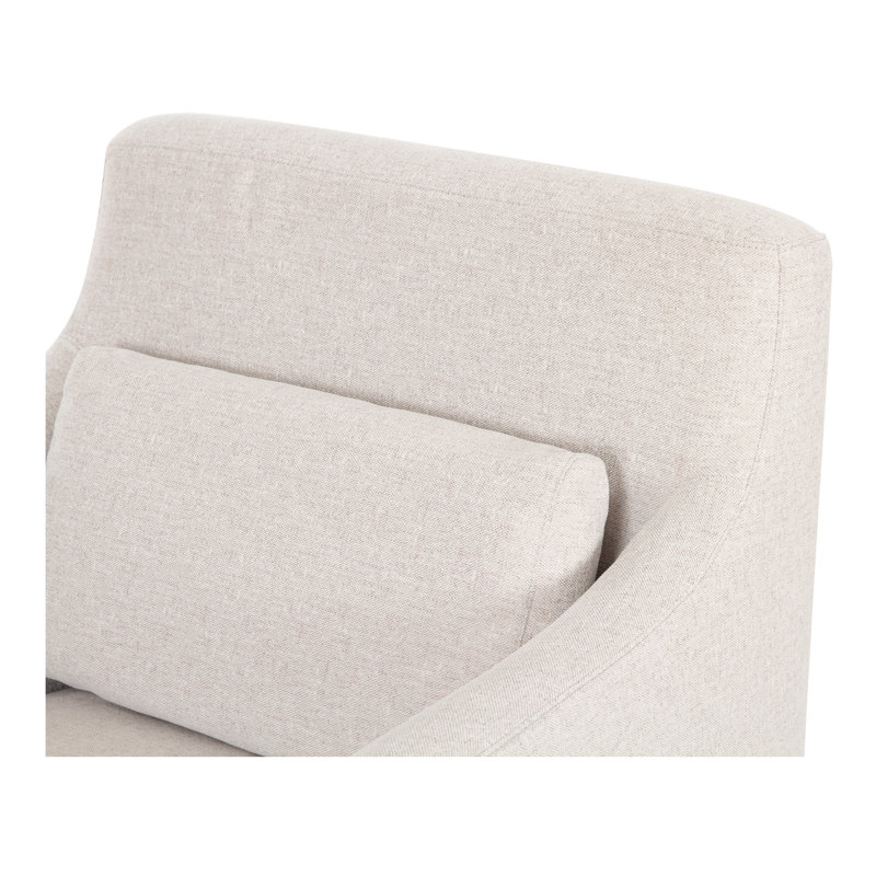 Lydia Upholstered Arm Chair, Beige