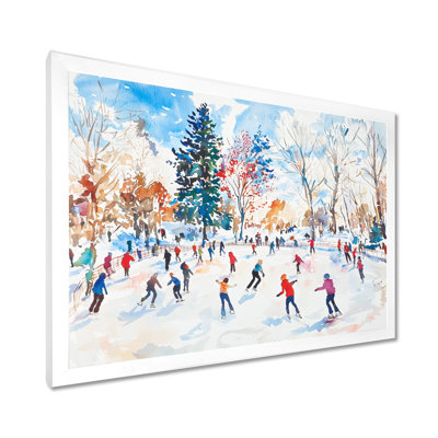 Décoration murale paysage de glace patinoire III