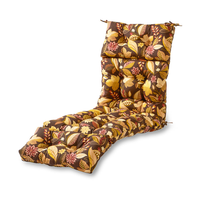 Coussin de chaise longue d'extérieur capitonné Shipton, Timberland floral