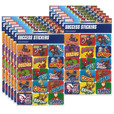 Accessoire éducatif d'autocollants Marvel Super Hero Adventure