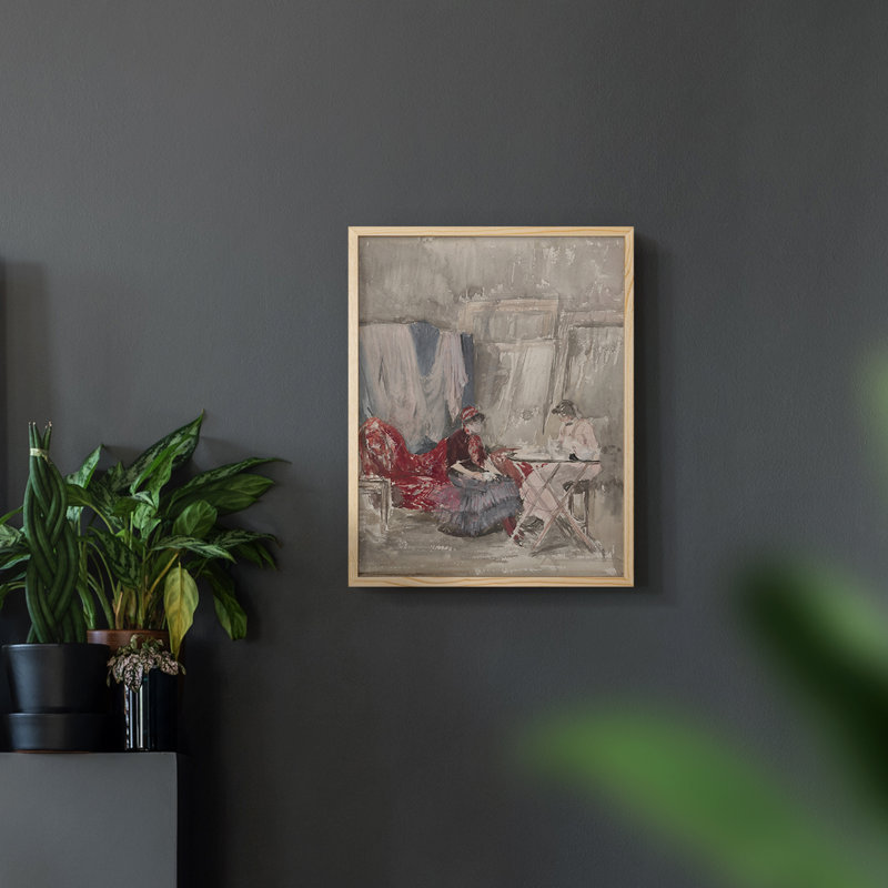 «Vintage Floral Print CCLXII» sur papier, Naturel