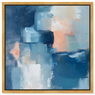 «Whispering Blue I», art abstrait bleu par 