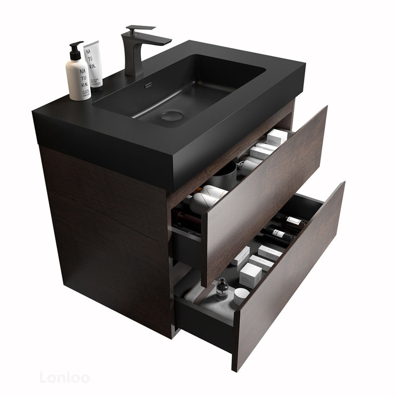 Meuble-lavabo luxueux avec grand rangement et design moderne pour des salles de bain élégantes
