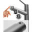 Robinet de salle de bain gris de style moderne - 1 trou, fixation sur le comptoir, 21 fonctions, économie d'eau, surface à gratter, débit dense, aérateur détachable à poignée simple, corrosion, aucune empreinte digitale-127300438
