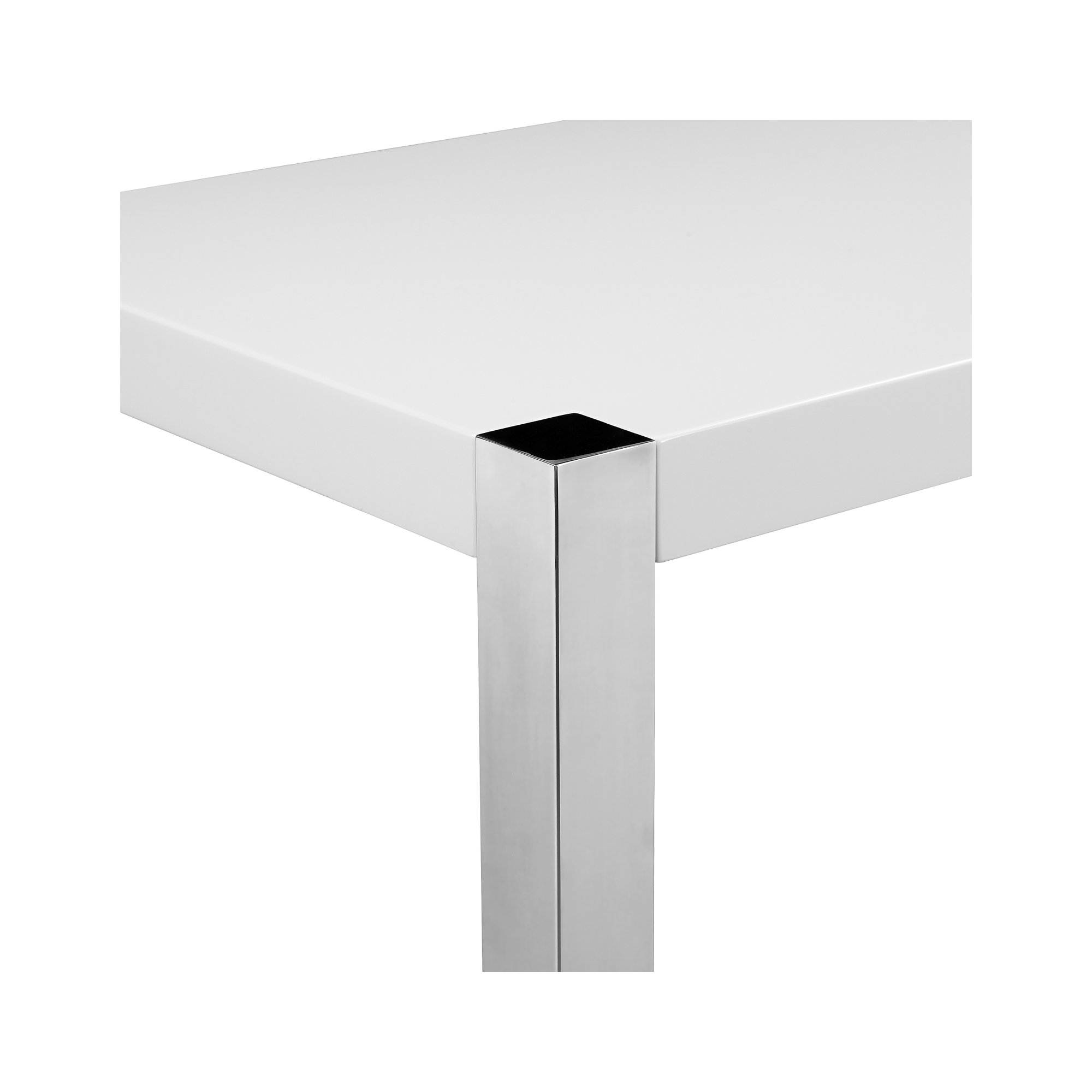 Bandon 47'' Dining Table, White, Counter Height (36" Height)