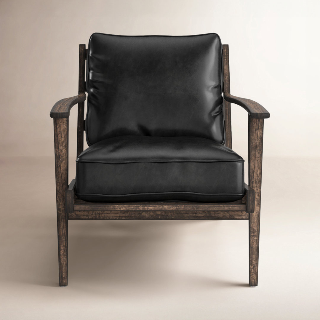 Brooklands 69.85Cm Wide Leather Armchair Birch Lane™ Leg