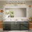 Bluetooth LED Bathroom Mirror Frontlit And Backlit, 3 Colors Temperature & Dimmable Light, Defog, Tempered Glass Vanity Mirror-841905877
