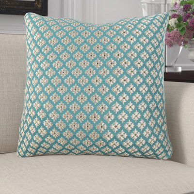 Leonie Embroidered Throw Pillow