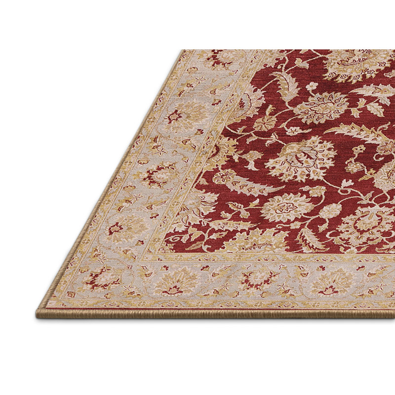 Tapis oriental beige / rouge Runi, Rectangle 8 pi x 10 pi