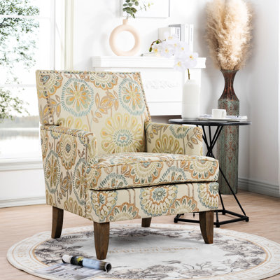 Caractéristique de conception de la chaise de salon - longueur de siège de 29,36 po, généreuse touche confortable pour le matériau du tissu de la maison, offre un toucher doux