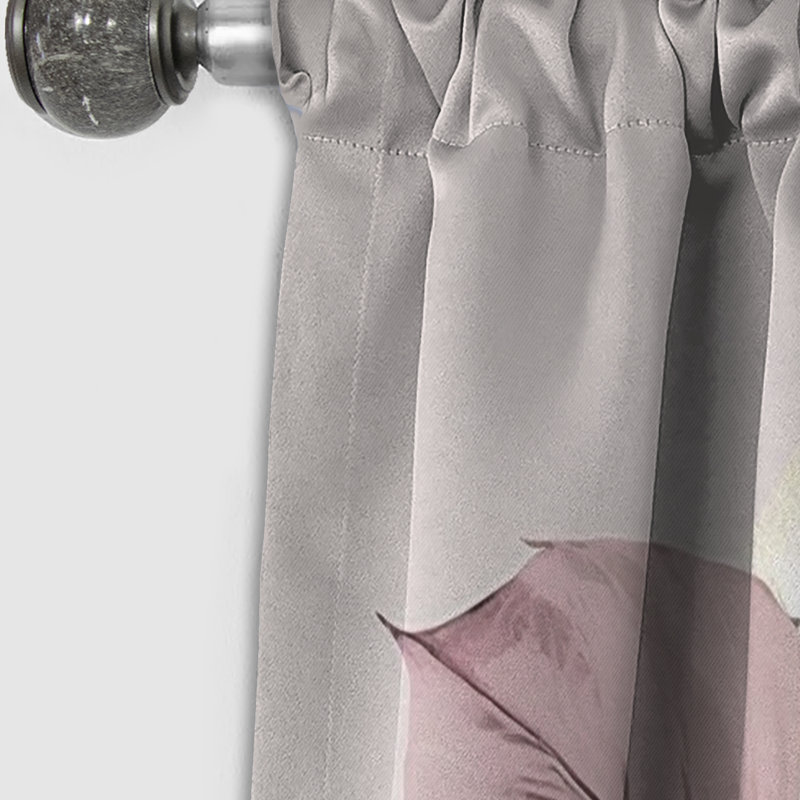 Madisyn - rideau de fougère - rideau occultant à motif floral - 1 panneau, L 52 po x L 95 po