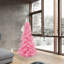 Pink Fir Lighted Artificial Fir Christmas Tree-279784407