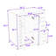 Ensemble de meuble-lavabo simple autoportant avec lavabo sous le comptoir en céramique Camuto Modern-317715551