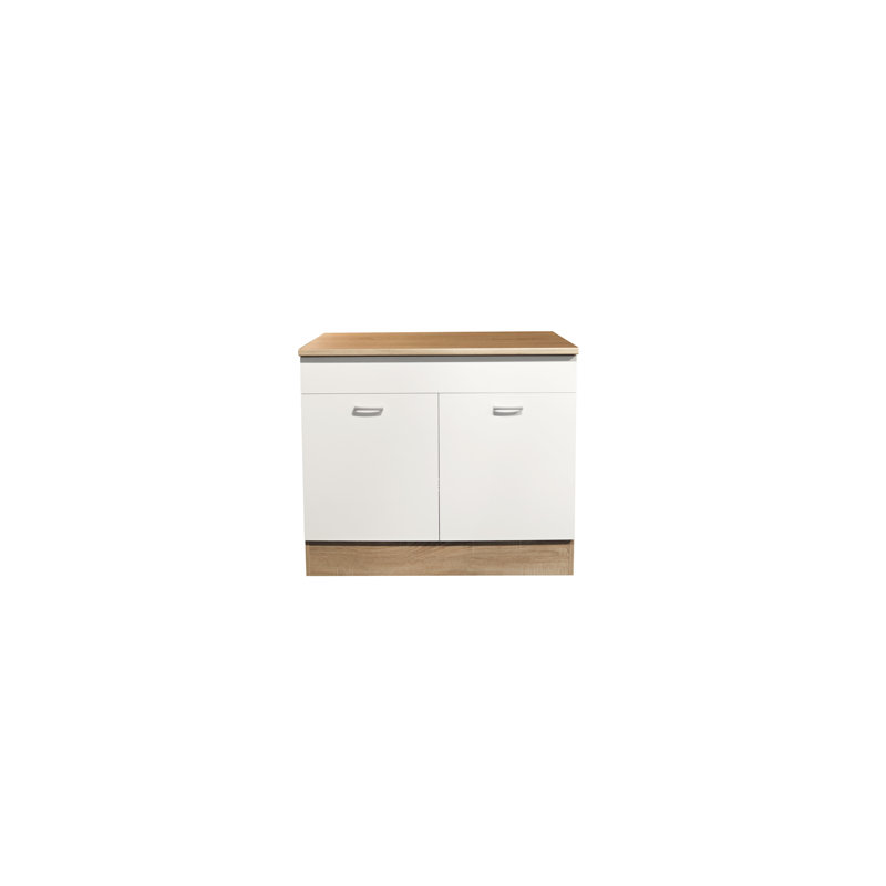 Maudy 90Cm H x 100Cm W x 60Cm D Particleboard Sink Base Cabinet