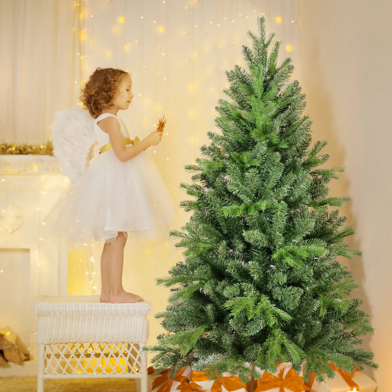Mince sapin de Noël artificiel non éclairé, 5'