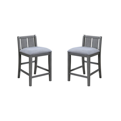 Graham Set Of 2 Upholstered Seat 20" Counter Height Chair