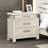 Nightstand W/ Marble Top, Weathered Gray