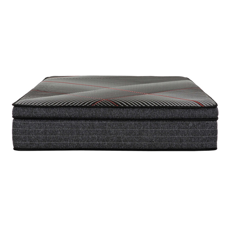 Matelas hybride en mousse viscoélastique gélifiée avec ressorts ensachés 15 pouces Euro, 15", Grand lit