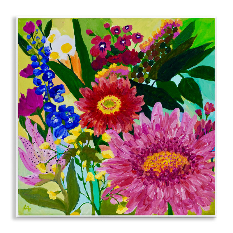 Plaque murale «Front Yard Florals», conception par Lee Ann Zirbes