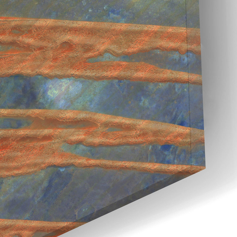  «Desert Patterns 2» par Alicia Ludwig, art mural en verre acrylique, 24 po x 12 po, H 12 po x l 24 po