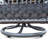 3 Pieces Conversation Set, Outdoor Wicker Rocker Swivel  Patio Bistro Set