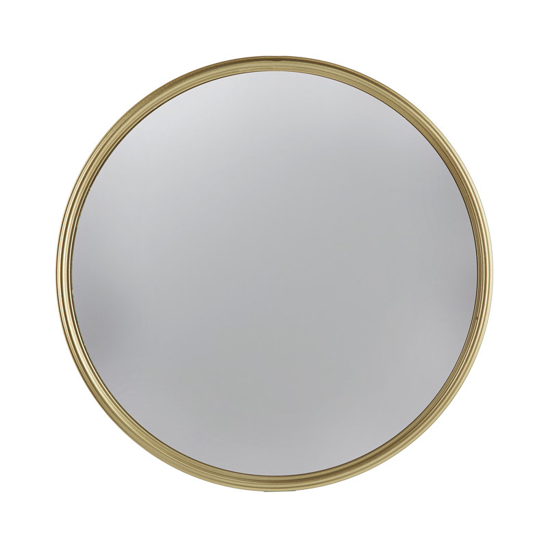 D15" Gold Round Mirror