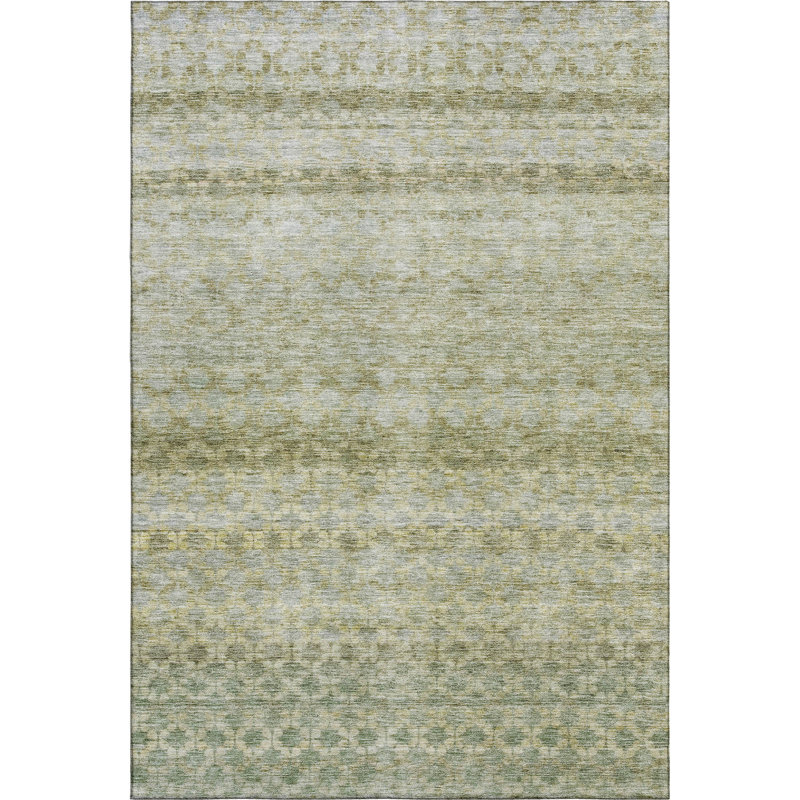 Premium Machine Washable Melvin AMF1168 Stripes Rug, Rectangle 10' x 14'