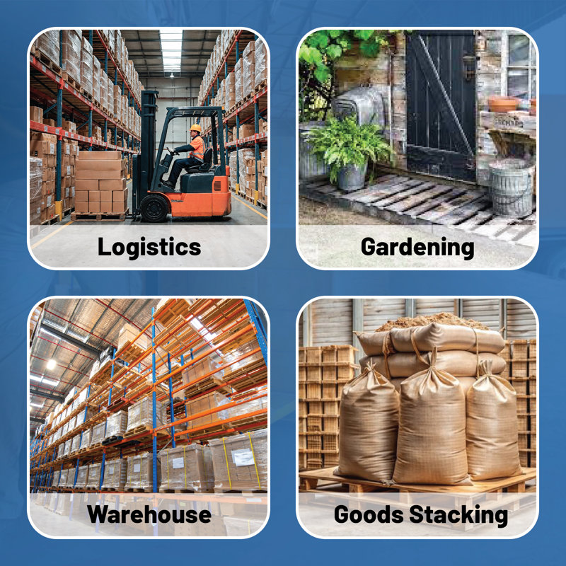 Capacity Wooden Pallets, 5" H x 36" W x 40" D, 2