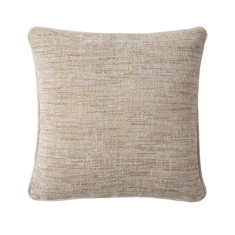Brume Decorative Pillow, Square 18", Gray/White
