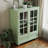 Minimalism Buffet Cabinet with Double Glass Doors And Drawer, Accent Cabinet, Modern Wooden Storage Sideboard Cupboard-1771609987