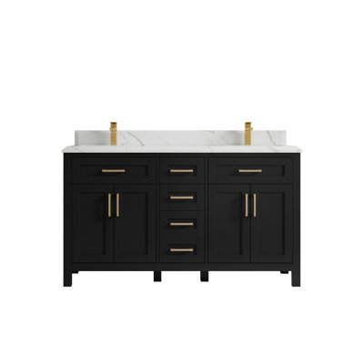 Ensemble de meuble-lavabo double 60 po