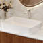 Lavabo vasque rectangulaire en céramique 20 po x 13 po blanc