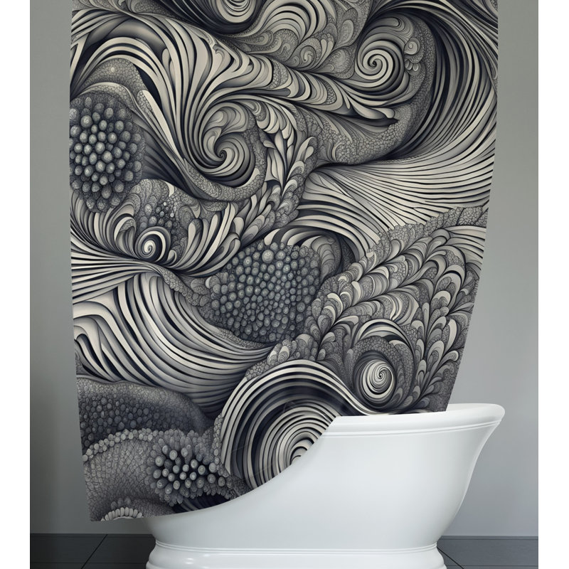 Rideau de douche Emmalena, H 93 po x l 70 po