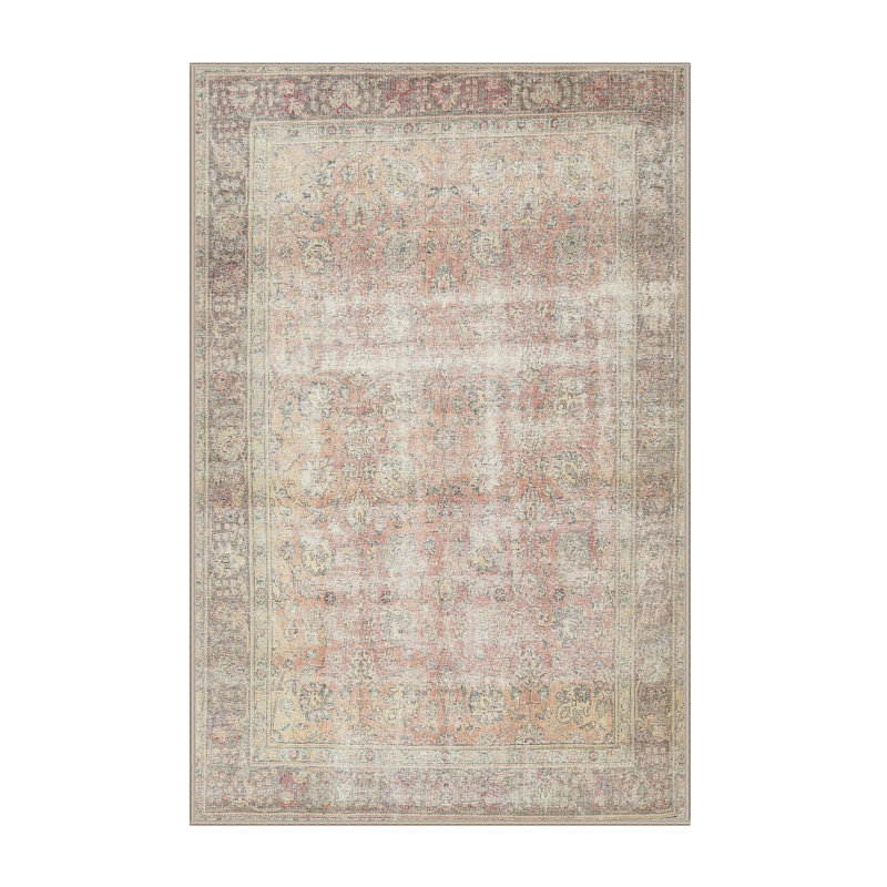 Tapis oriental beige / brun, Rectangle 5 pi x 7 pi