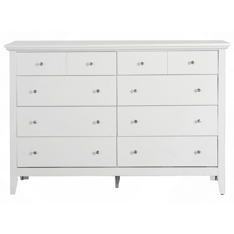 Commode à tiroirs, commode Hammond, blanc