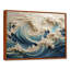 «White and Blue Wave Papercut Style III - Coastal Waves», reproduction d'art sur toile Wave (sans textures)-1966723398-1979910996